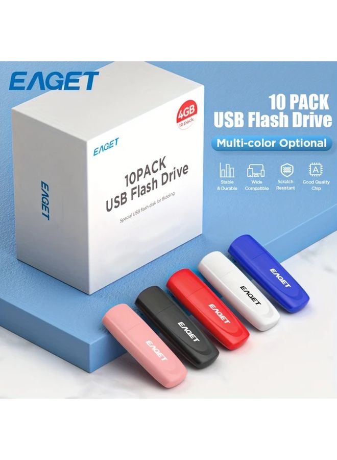 Eaget محرك أقراص فلاش USB سعة 4 جيجابايت عالي السرعة لحفظ البيانات - Image 1